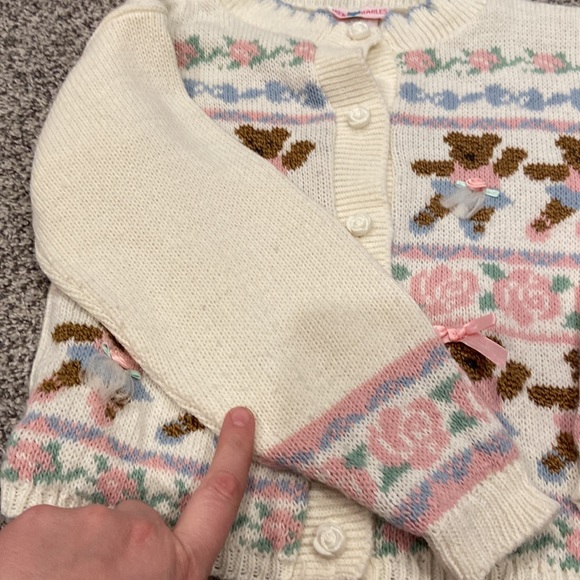 VTG Irene Charles, 6X ballerina, bear cardigan with rose buttons - Picture 7 of 8